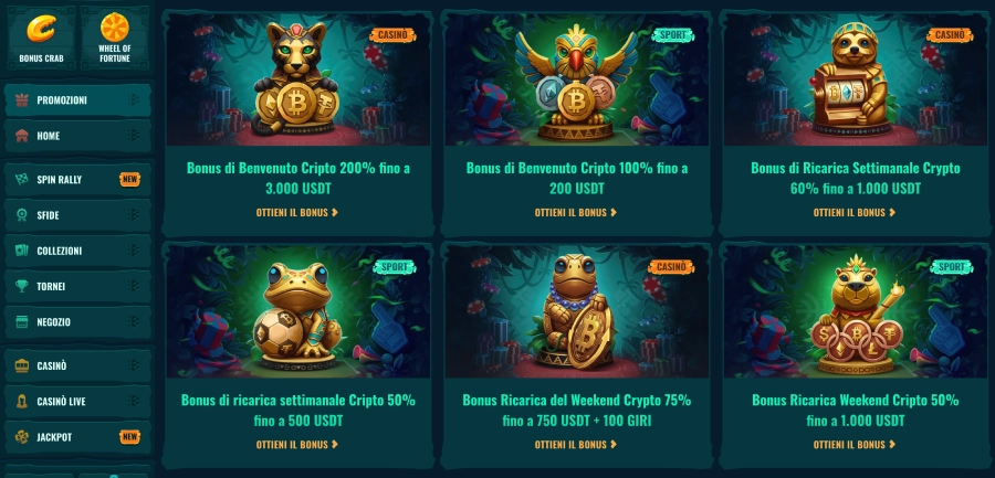 Spinanga crypto bonus