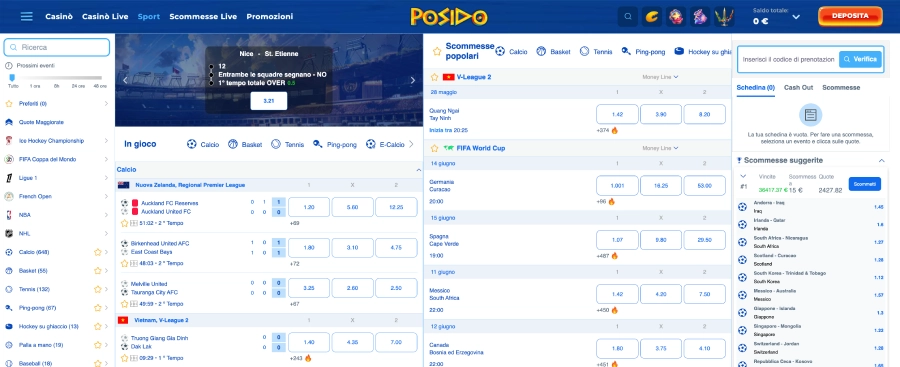 Posido scommesse sportive