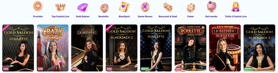 SlotsPalace giochi live