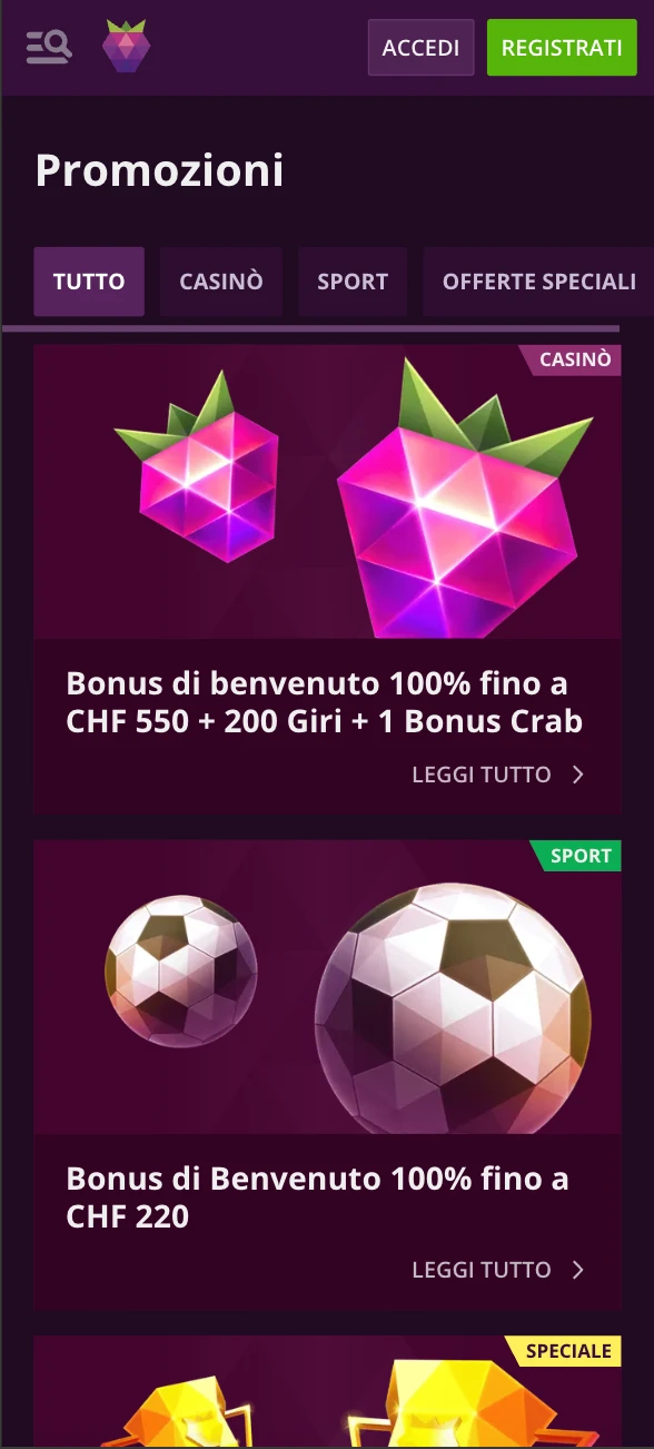 Malina casino mobile bonus