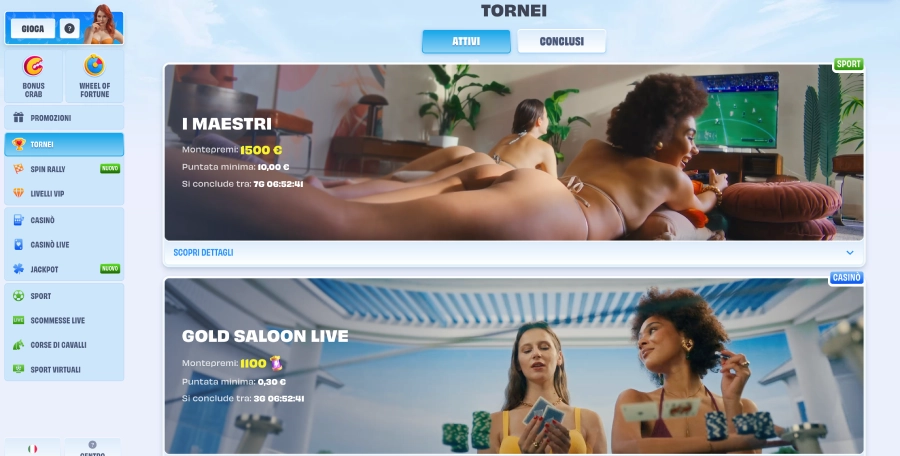 OnlySpins casinò tornei