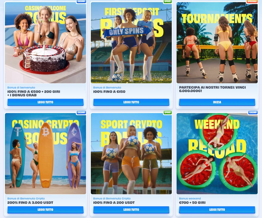 Onlyspins casino promozioni