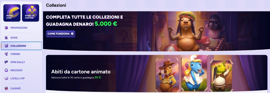 Spinbara casinò collezioni
