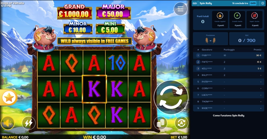 Millioner casino spin rally