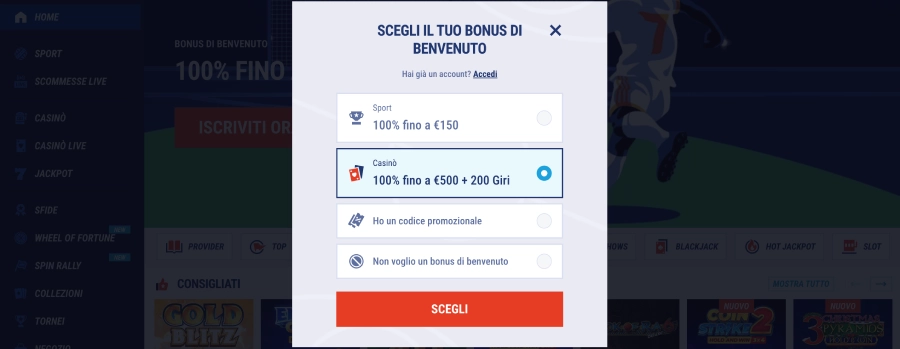Tikitaka casinò registrazione