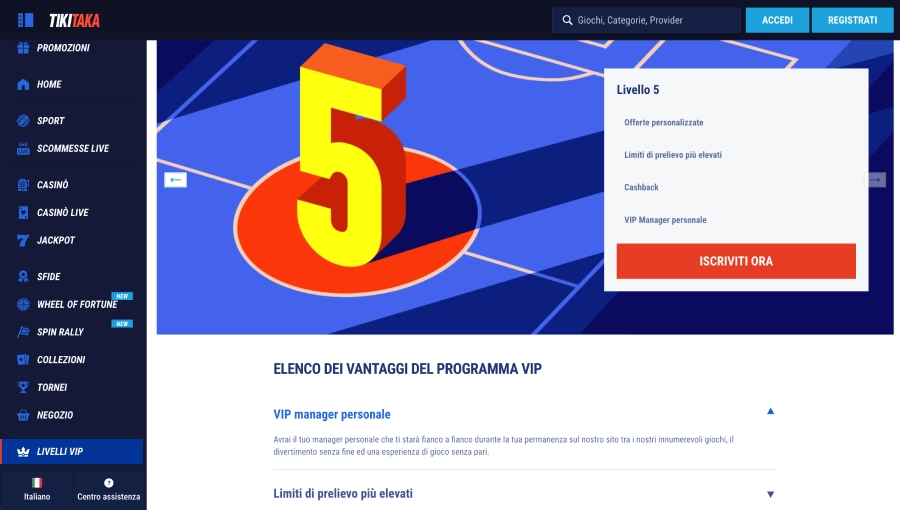 Tikitaka casino vip programma