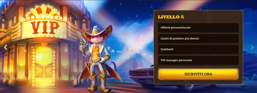 Livello 5 VIP del casinò Lizaro