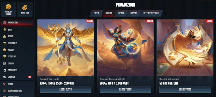 Glorion casino promozioni