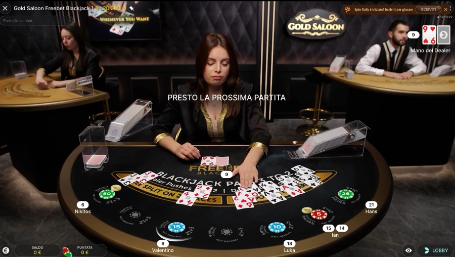 evoluzione del blackjack dal vivo
