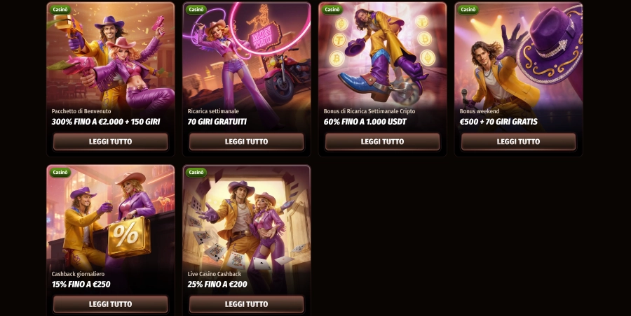 Bonus del casinò Westace