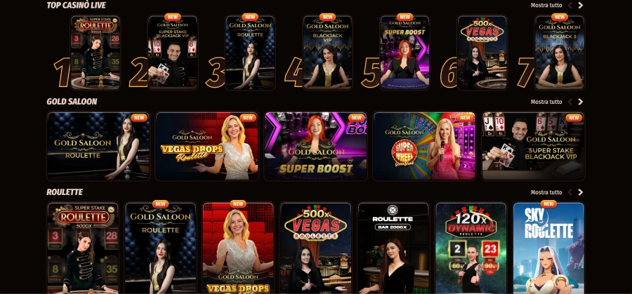 Westace casinò live