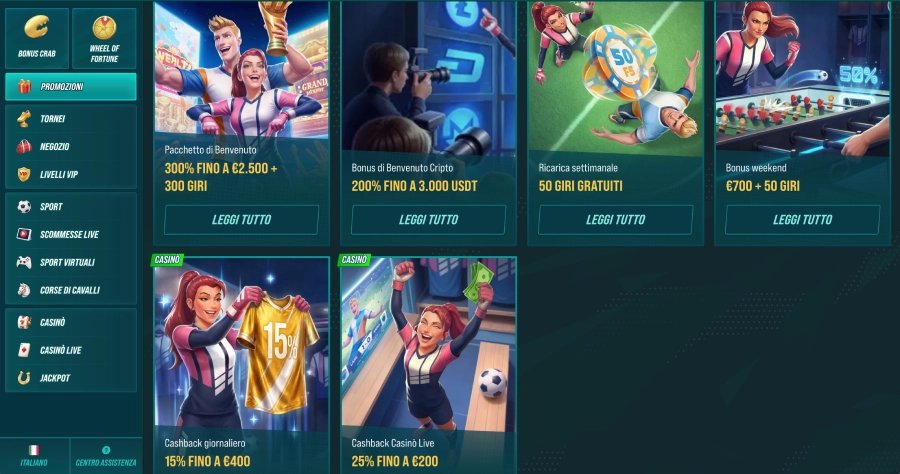 Bonus del casinò Golisimo