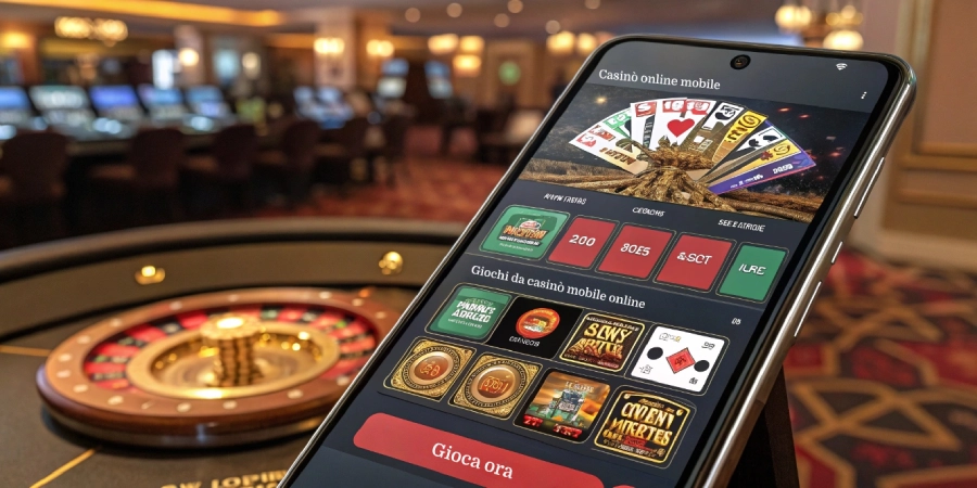 Interfaccia del casinò mobile
