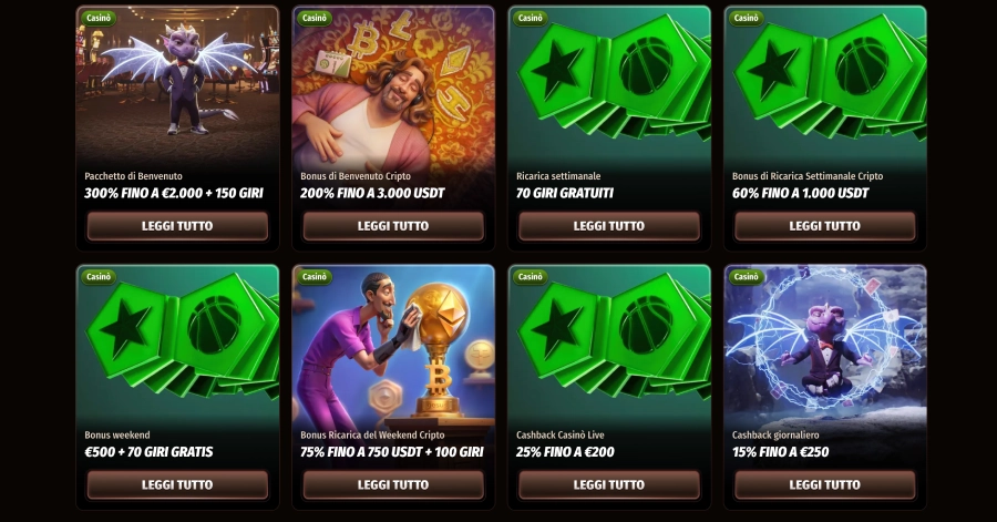 Bonus del casinò Westace