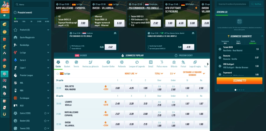 Golisimo scommesse