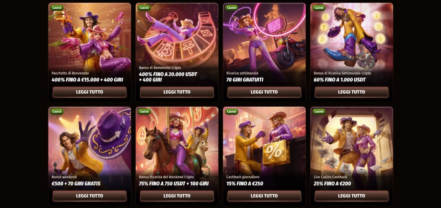Westace casinò bonus