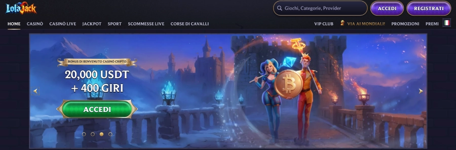 LolaJack casinò banner