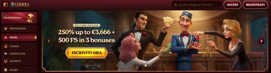 Casoola casinò banner