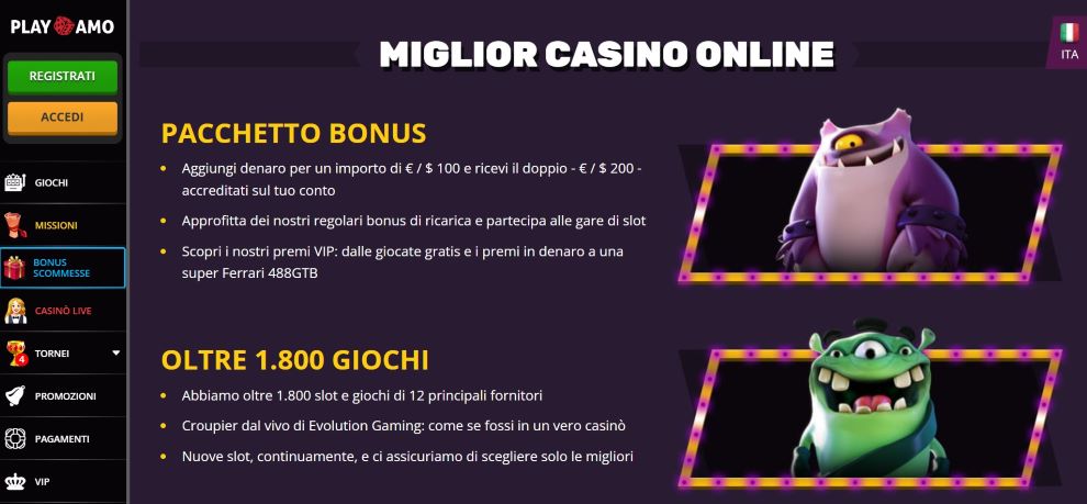 Promozioni esclusive del casinò