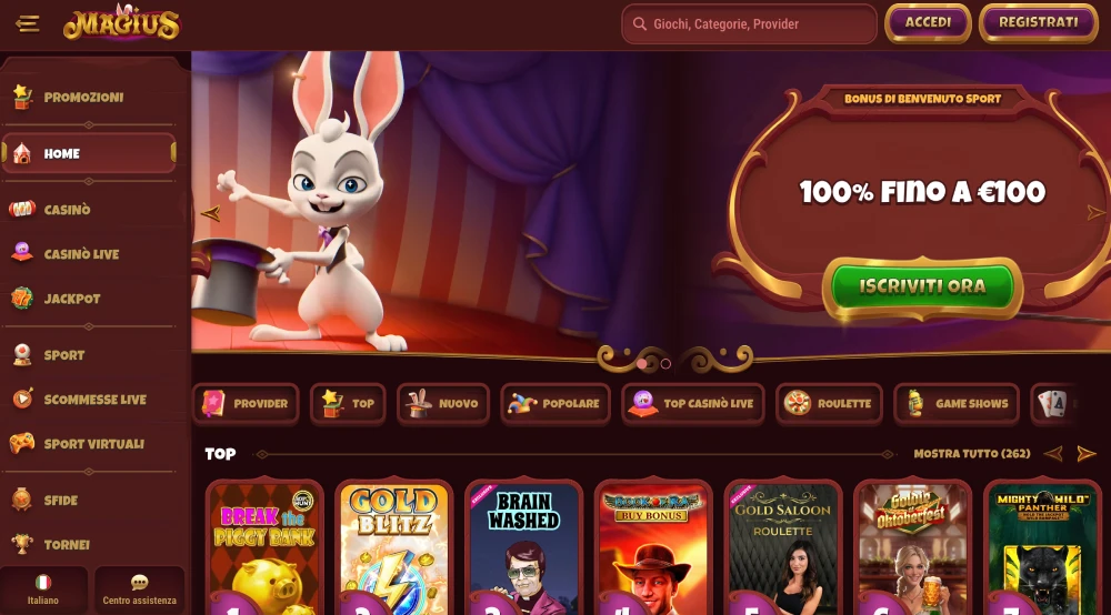 Magius casino italiani