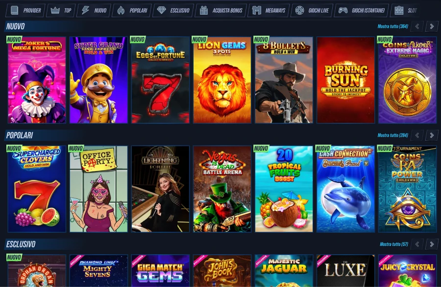 Vegashero giochi