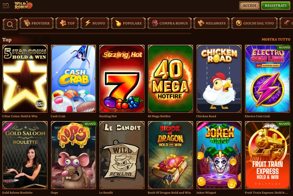 WildRobin casinò slot