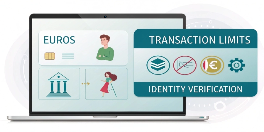 Valuta, conversione euros, limiti e verifica