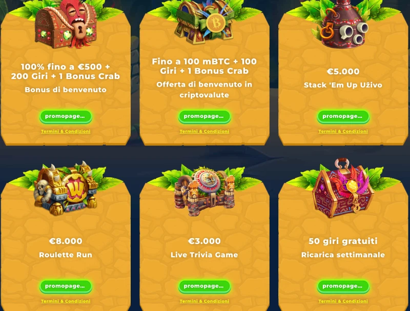 Casino bonus promozioni