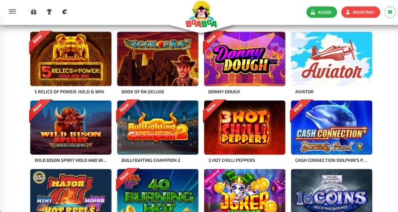 Boaboa giochi