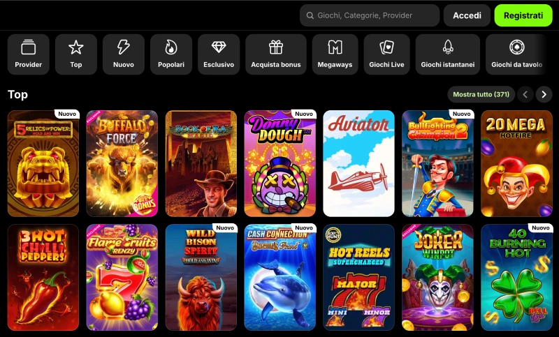 Spinit casino giochi
