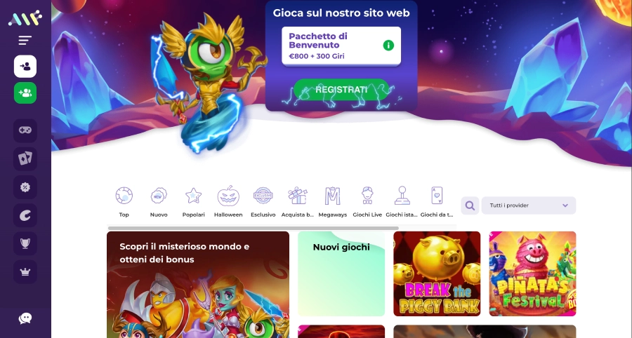 Alf casino homepage