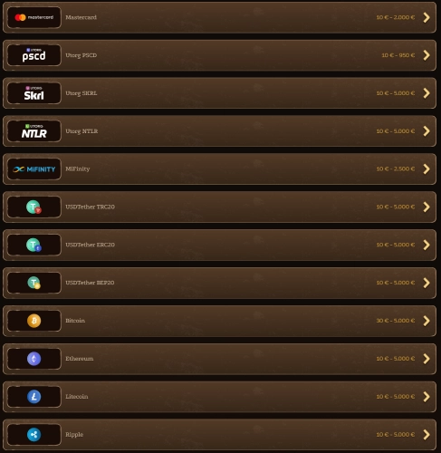 Lizaro metodi di pagamento