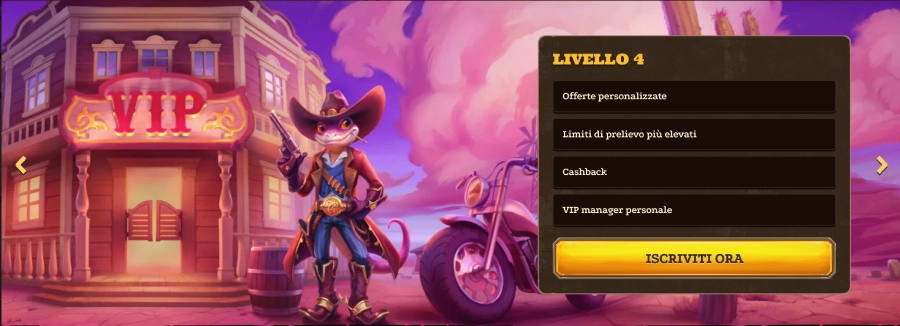 Livello 4 VIP del casinò Lizaro